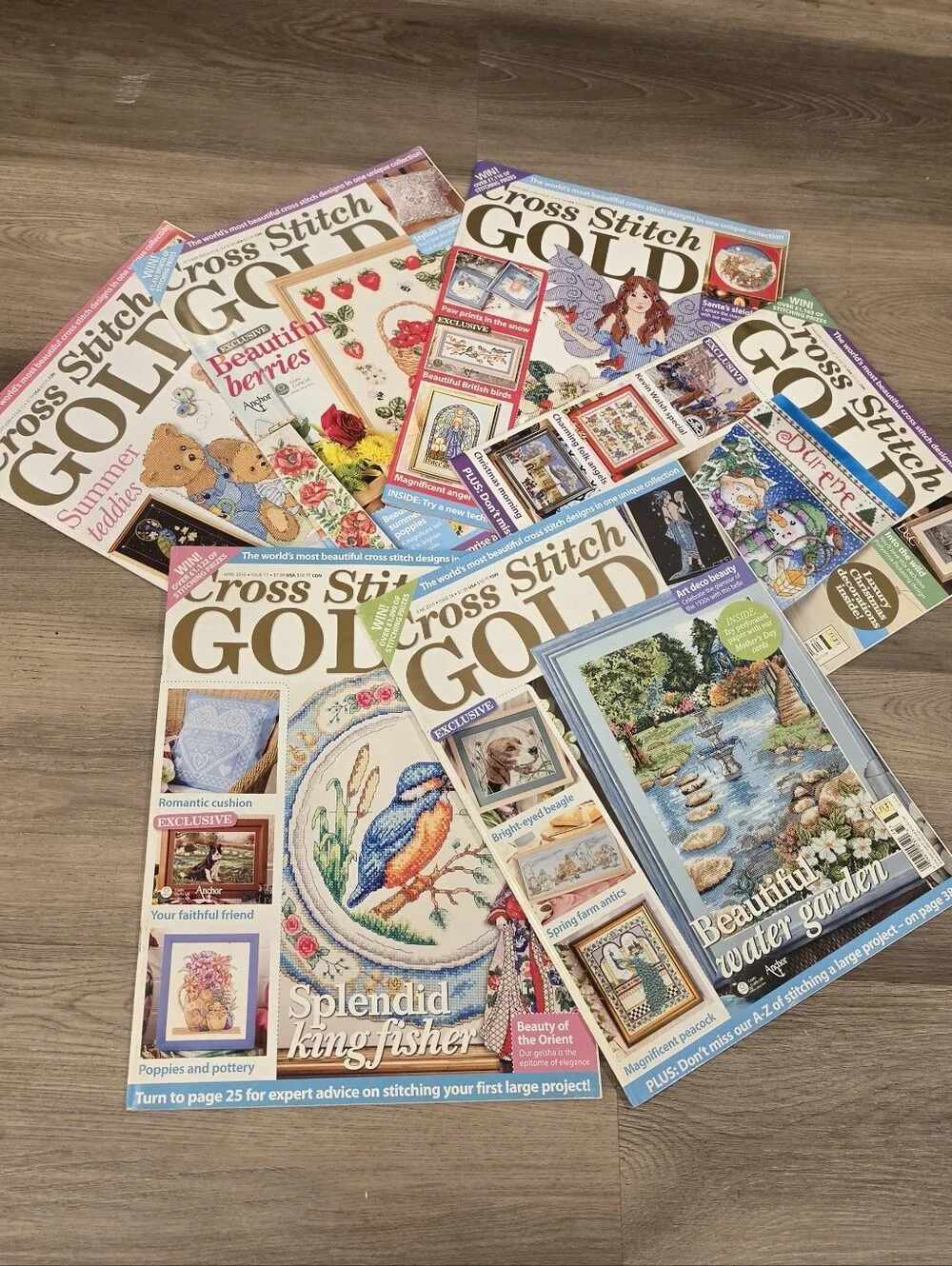 Cross Stitch Gold Magazine Lot of 6 OOP Needlework Patterns